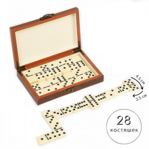 Заказать Домино Подарочное в деревянной корбке 1267610 в Спорткомплекте с доставкой и недорого!