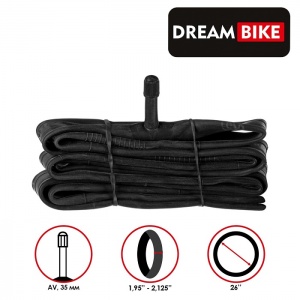Заказать Камера Dream Bike 26"x1.95-2.125 AV 35мм 5415669 в Спорткомплекте с доставкой и недорого!
