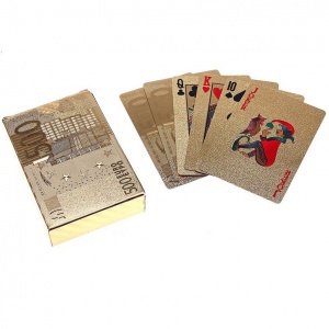 Заказать Карты игральные пластиковые Золото JSD-1 54шт в Спорткомплекте с доставкой и недорого!