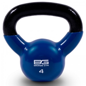 Гиря Bronze Gym BGKBV04 в виниловой оболочке, 4 кг