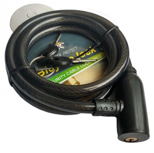 Заказать Велозамок Tiger Protect M05288 12х800мм с ключом в Спорткомплекте с доставкой и недорого!