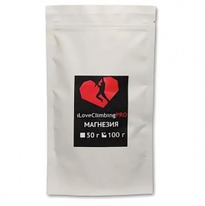 Заказать Магнезия в пакете IloveClimbingPRO 100гр в Спорткомплекте с доставкой и недорого!