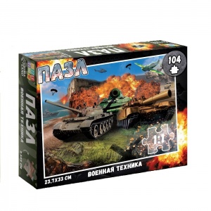 Заказать Пазл Puzzle Time 5480128 Военная техника 104 детали в Спорткомплекте с доставкой и недорого!