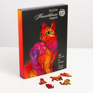 Заказать Пазлы Puzzle Таинственная кошка 4276177 в Спорткомплекте с доставкой и недорого!